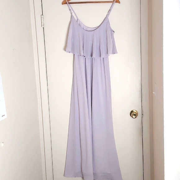 Show Me Your Mumu Caitlin Ruffle Maxi Dress Lavender Purple Size XS - Picture 6 of 14